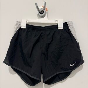 Nike Women's Black and Gray Athletic Shorts